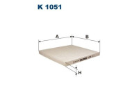Invändigt filter K 1051 Filtron