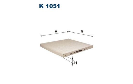 Invändigt filter K 1051 Filtron