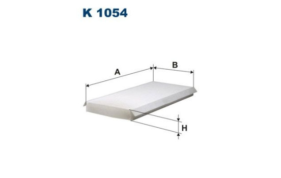 Invändigt filter K 1054 Filtron