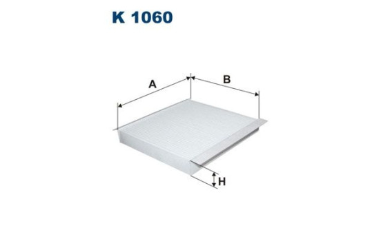 Invändigt filter K 1060 Filtron