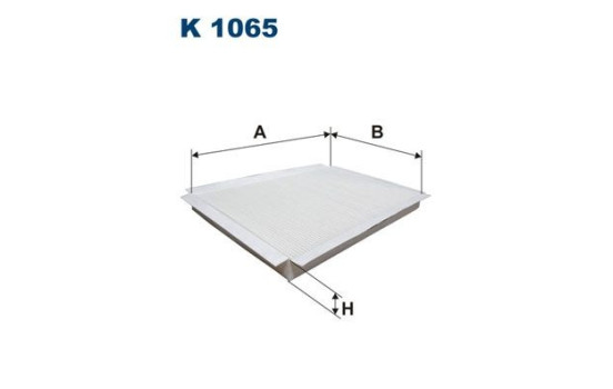 Invändigt filter K 1065 Filtron