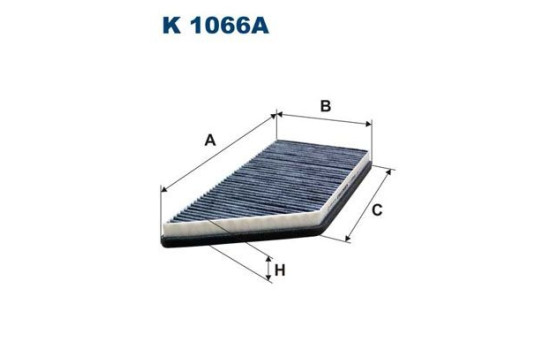 Invändigt filter K 1066A Filtron
