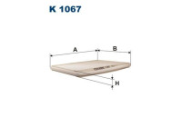 Invändigt filter K 1067 Filtron
