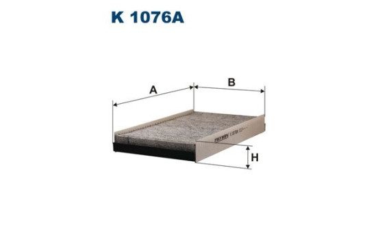 Invändigt filter K 1076A Filtron
