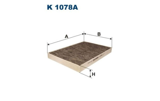 Invändigt filter K 1078A Filtron