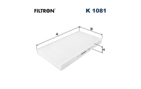 Invändigt filter K 1081 Filtron