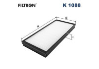Invändigt filter K 1088 Filtron