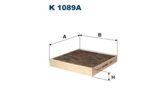 Invändigt filter K 1089A Filtron
