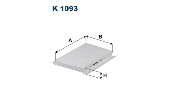 Invändigt filter K 1093 Filtron