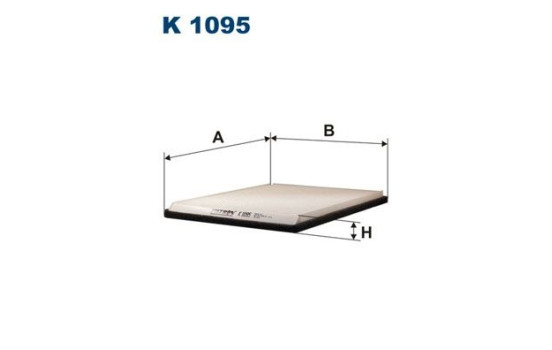 Invändigt filter K 1095 Filtron