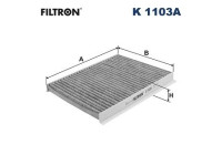 Invändigt filter K 1103A Filtron