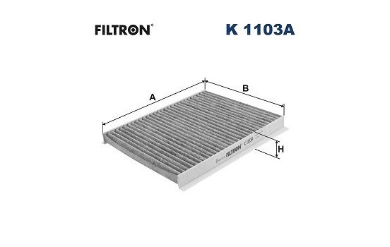 Invändigt filter K 1103A Filtron