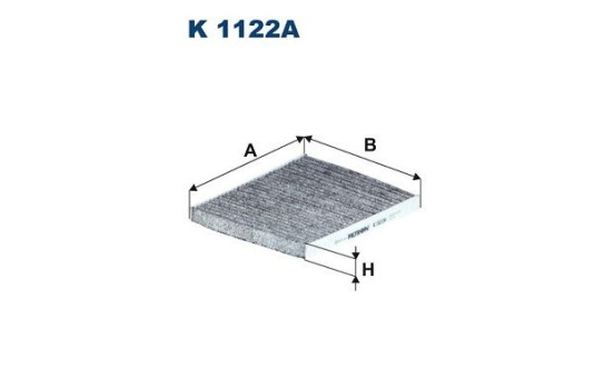 Invändigt filter K 1122A Filtron