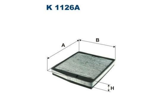 Invändigt filter K 1126A Filtron