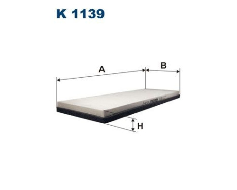 Invändigt filter K 1139 Filtron