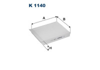 Invändigt filter K 1140 Filtron