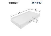 Invändigt filter K 1147 Filtron