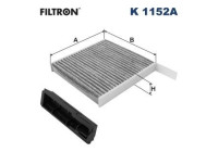 Invändigt filter K 1152A Filtron
