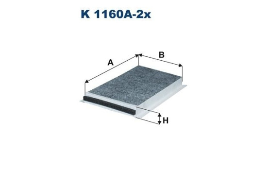 Invändigt filter K 1160A-2x Filtron