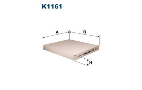 Invändigt filter K 1161 Filtron