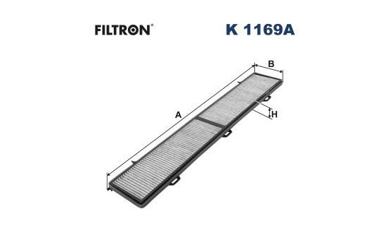 Invändigt filter K 1169A Filtron