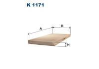 Invändigt filter K 1171 Filtron