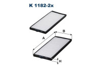 Invändigt filter K 1182-2x Filtron