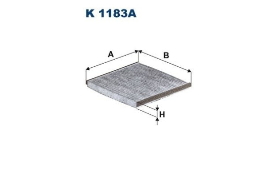 Invändigt filter K 1183A Filtron