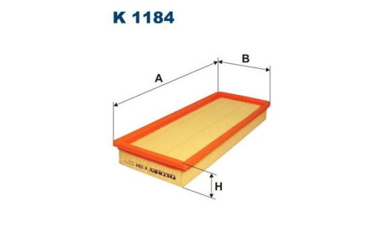 Invändigt filter K 1184 Filtron