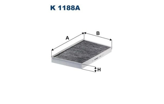 Invändigt filter K 1188A Filtron