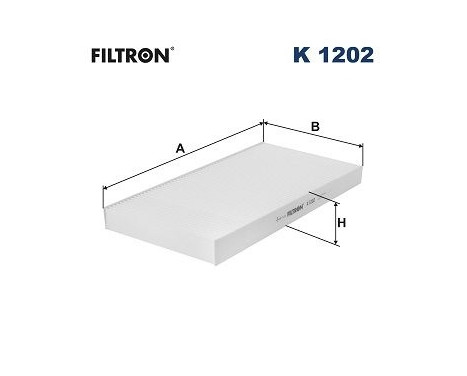 Invändigt filter K 1202 Filtron