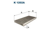 Invändigt filter K 1202A Filtron