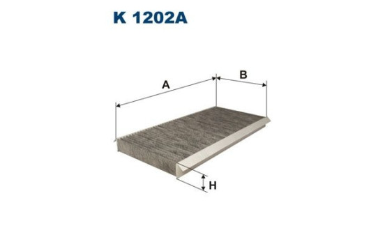 Invändigt filter K 1202A Filtron