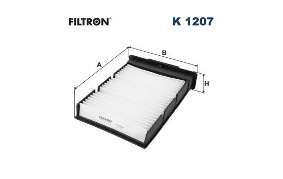 Invändigt filter K 1207 Filtron