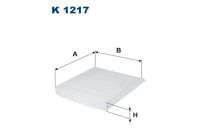 Invändigt filter K 1217 Filtron