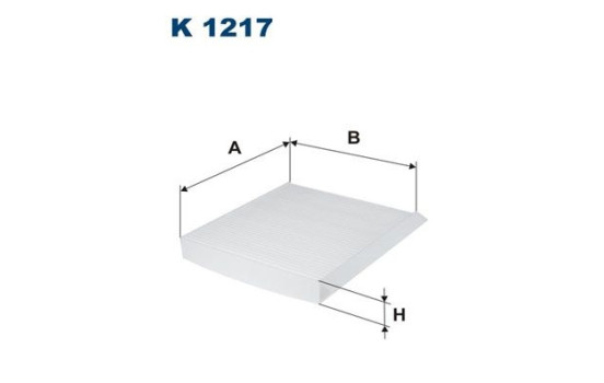 Invändigt filter K 1217 Filtron