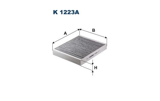 Invändigt filter K 1223A Filtron