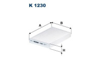Invändigt filter K 1230 Filtron