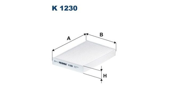 Invändigt filter K 1230 Filtron