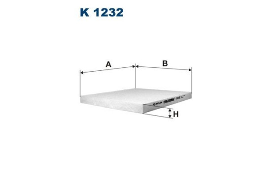 Invändigt filter K 1232 Filtron