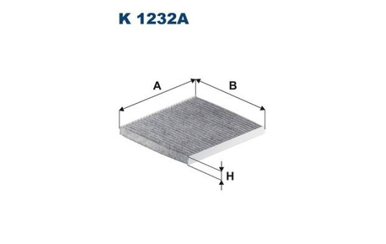 Invändigt filter K 1232A Filtron
