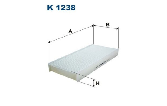 Invändigt filter K 1238 Filtron