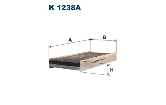 Invändigt filter K 1238A Filtron