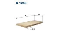 Invändigt filter K 1243 Filtron