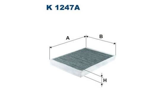 Invändigt filter K 1247A Filtron