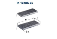 Invändigt filter K 1248A-2x Filtron