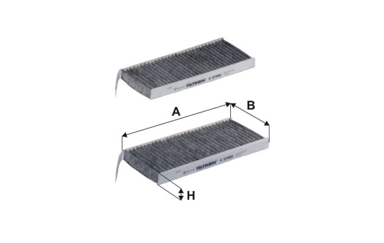 Invändigt filter K 1248A-2x Filtron, bild 2