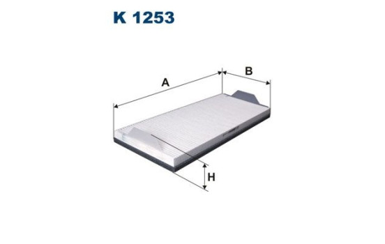 Invändigt filter K 1253 Filtron