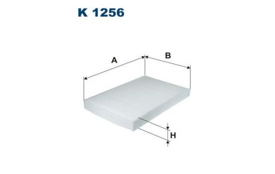 Invändigt filter K 1256 Filtron