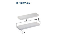 Invändigt filter K 1257-2x Filtron